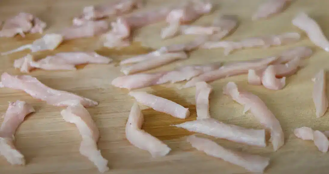 chicken cut as strips for chicken 555